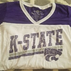Three Square K-State burnout top